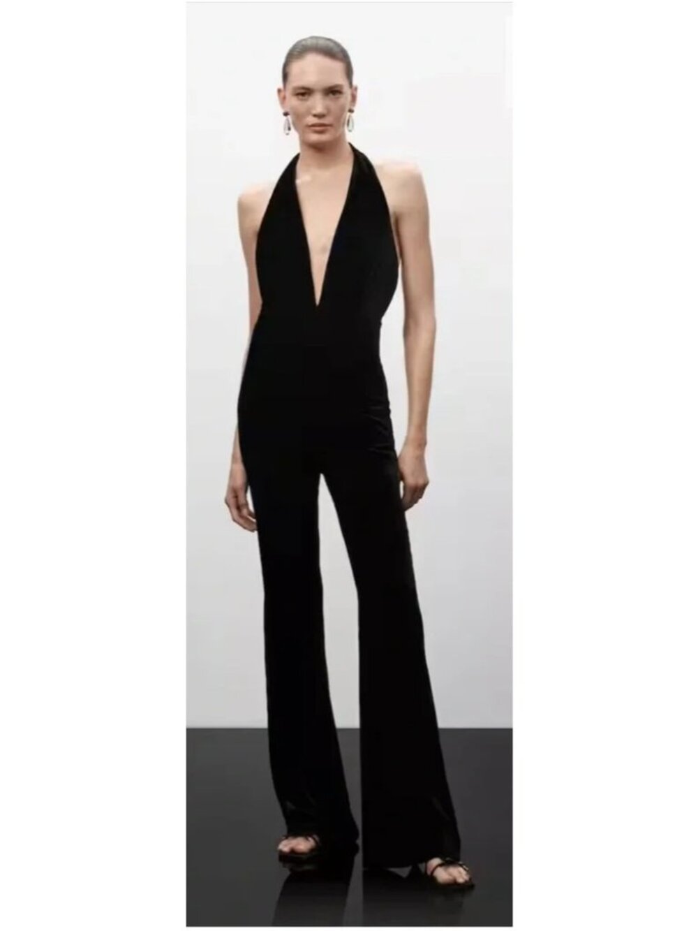 90s Glam Mob Wives Evening Velvet Jumpsuit Limited Edition Jen Ceballos XS